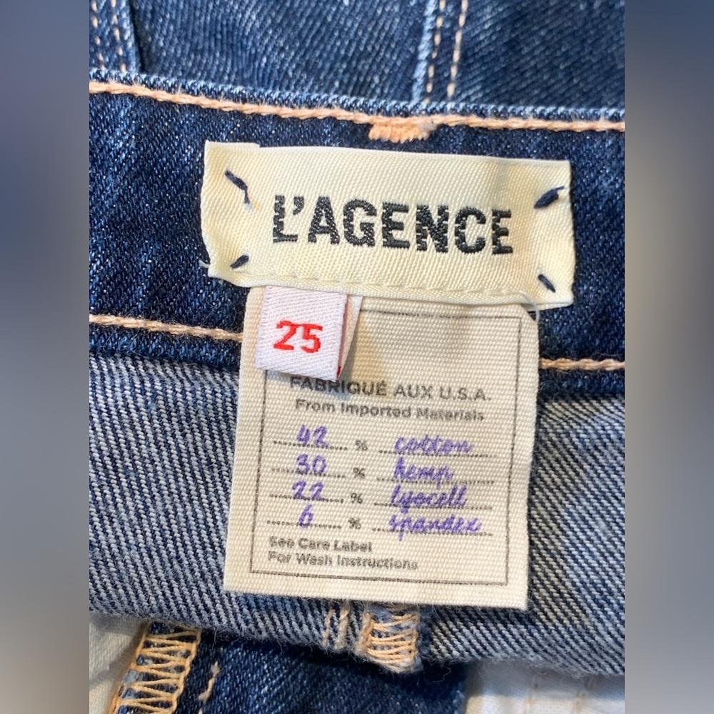 L'AGENCE Ruth High Rise Straight Jeans in Gardena - Picture 6 of 9